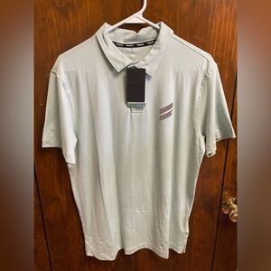 NEW $38 Hurley Men's Exist Breathe S5 Performance Polo Shirt Mint Green Size S